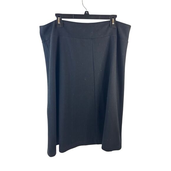 Lands end xl size 18-20 elastic pull on skirt packable classic black - Picture 1 of 6